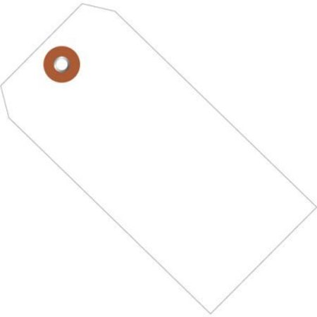 BOX PACKAGING Global Industrial„¢ Plastic Shipping Tag #5, 4-3/4"L x 2-3/8"W, White, 100/Pack G26050